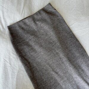 Zara knit midi skirt gray color